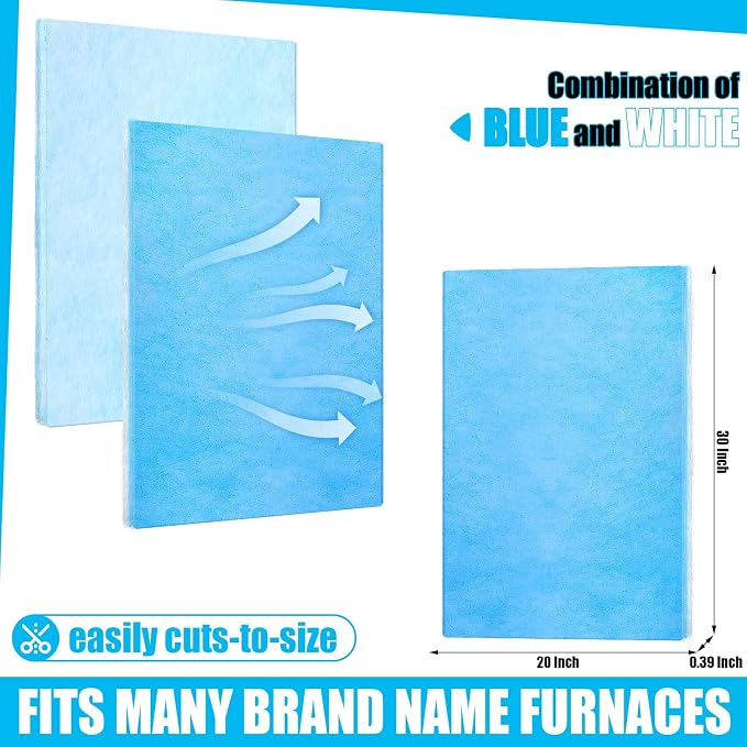 Frienda 6 Pcs 30x20 Inch Reusable Air Vent Filter, Merv 6 Washable HVAC Vent - Image 2