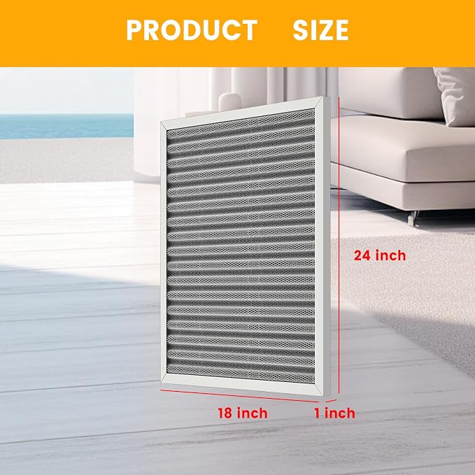 18x24x1 HVAC Furnace Air Filter, Lasts a Lifetime, the Last HVAC Filter You - Image 2