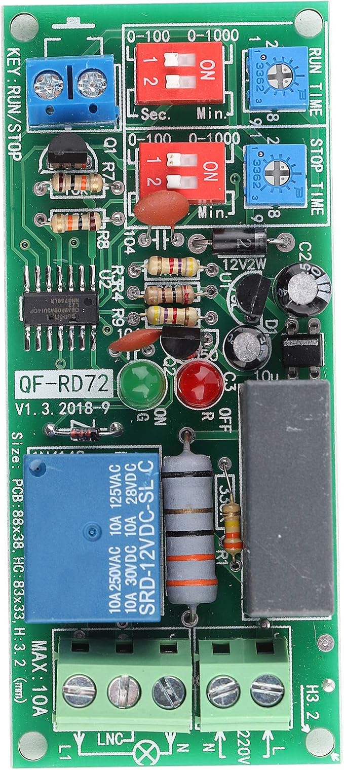 Timer Switch Module with Wide Time Range, Adjustable Run and Stop Time - Image 6