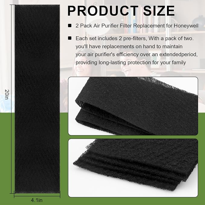 2 Pack HRF-B1 Air Purifier Filter - Image 2