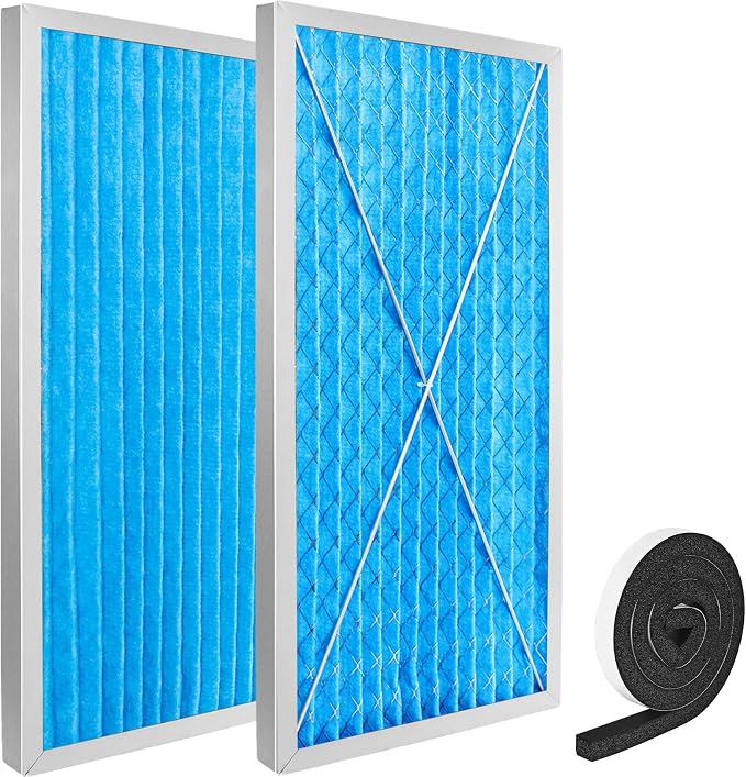 24x12x1 MERV 13 Washable Electrostatic Outer Air Filter Compatible by GlowGeek