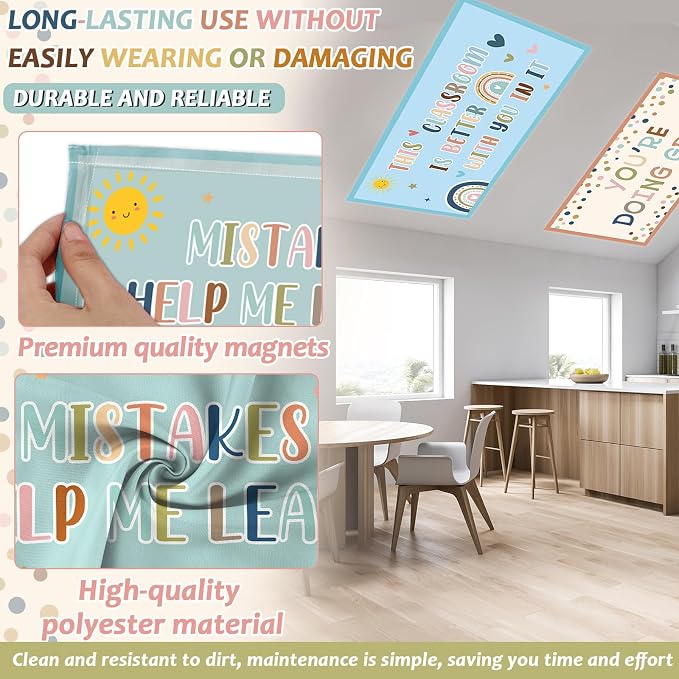 Wiooffen 6 Pcs Fluorescent Light Covers - Image 3