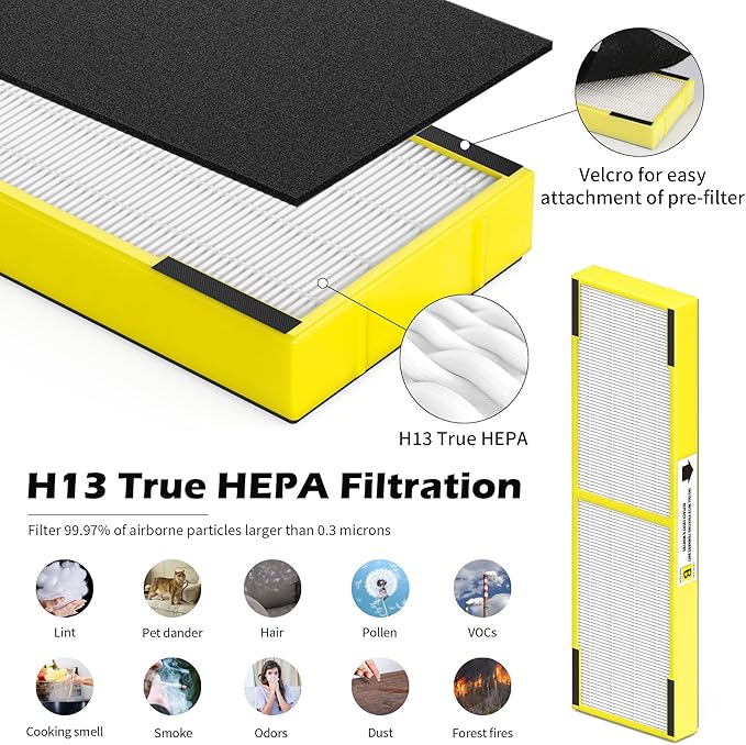 4 pack FLT4825 HEPA Replacement Filter B ＆ LB4000 Bulb - Image 7