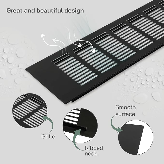 Vent Systems 15.75 x 3.94 Air Supply Ventilation Grille - Image 3