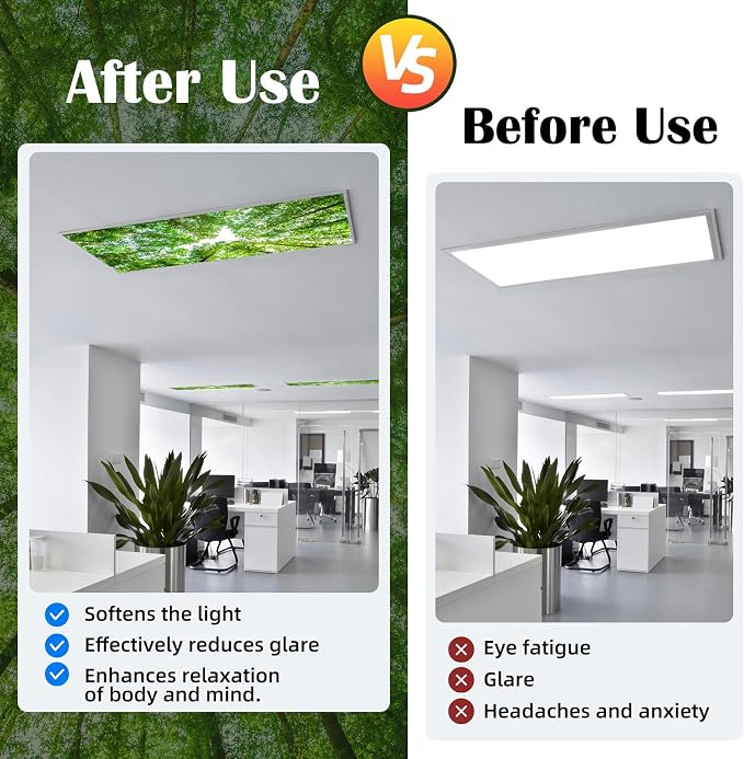 ANGSYLTH 8 Pcs Fluorescent Light Covers - Image 4