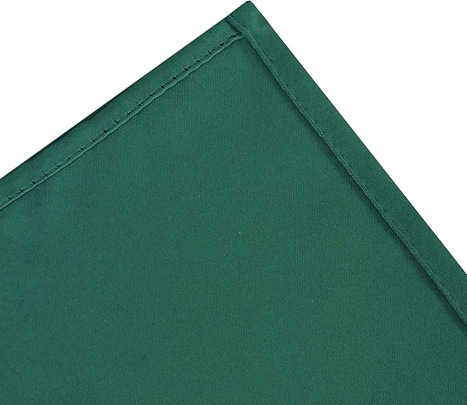 LEMOMO Blackout Curtains 66 x 95 inch/Dark Green Curtains Set of 2 Panels/Thermal Insulated Room Darkening Bedroom Curtains