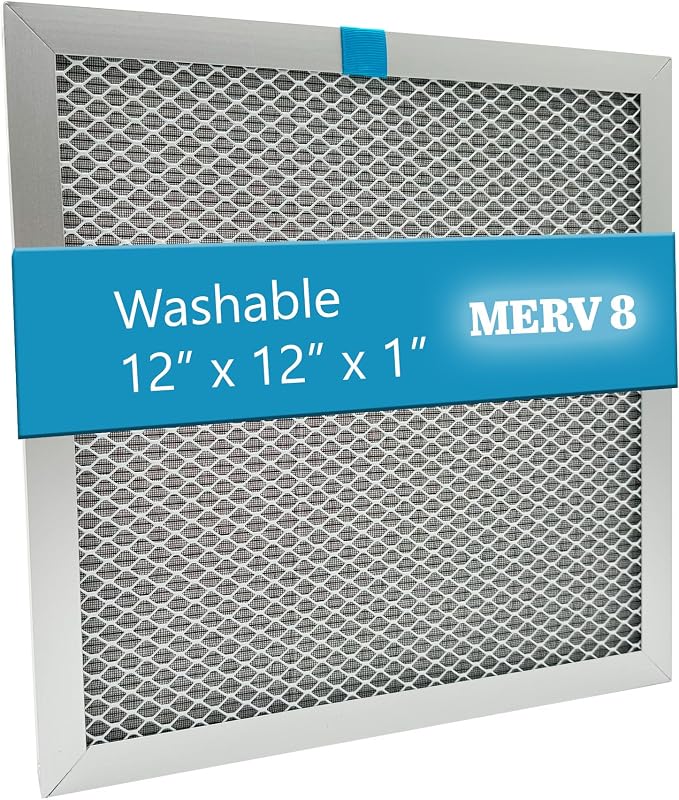 Washable Electrostatic Furnace Air Filter, MERV 8, Aluminum Reusable Filter by wioAIR