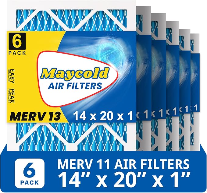 Maycold 14x20x1 MERV 11 Furnace Air Filter, High-Performance HVAC AC Filters by Maycold