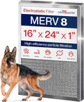 16x24x1 Electrostatic Air Filter, MERV 8, Reusable Furnace AC/HVAC Filter by LifeSupplyUSA