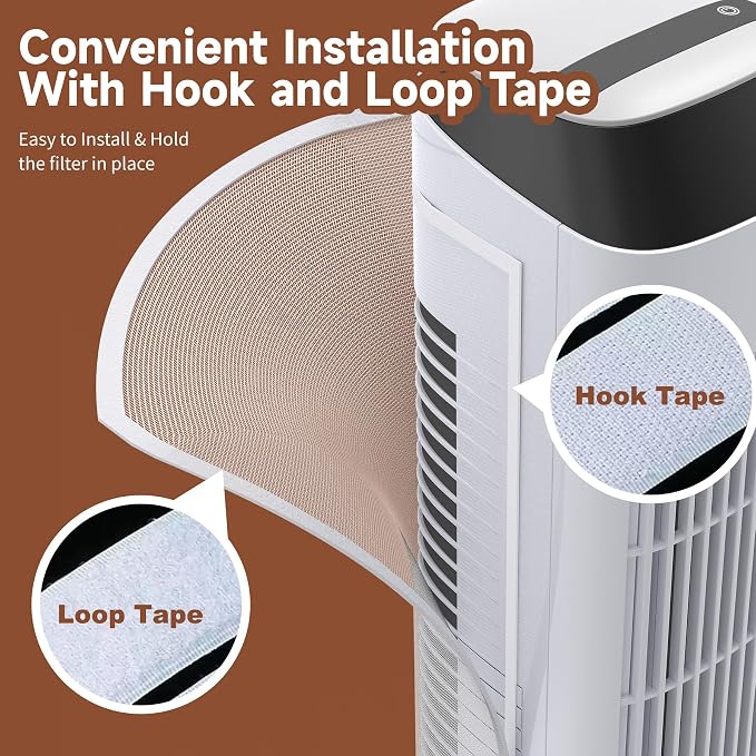BJADE'S Tower Fan Air Filter Screen Mesh, 39 x 39 inch Washable Cutable - Image 7