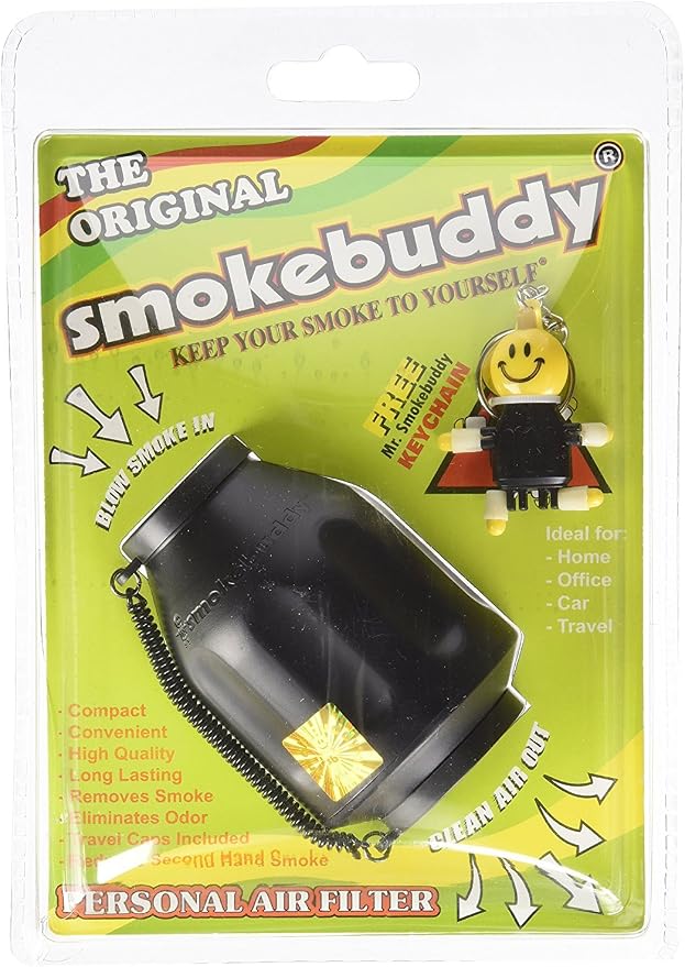 Smoke Buddy Personal Air Purifier Cleaner Filter Removes Odor -Black - Image 3