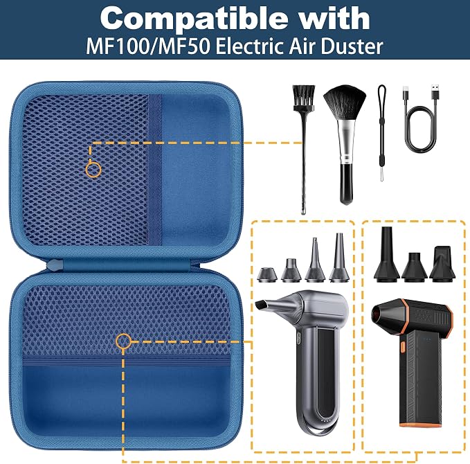 for WOLFBOX MF100/MF50/MF60/MF70 Electric Air Duster Hard Storage Case - Image 4