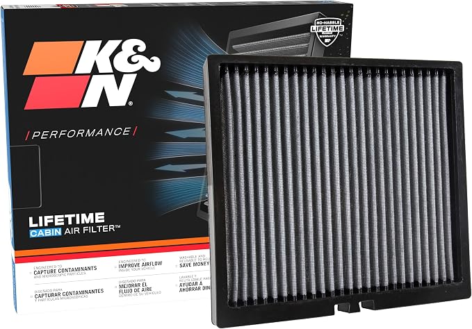 K&N LIFETIME Cabin Air Filter: Premium, Clean Air by KNEngineeringInc