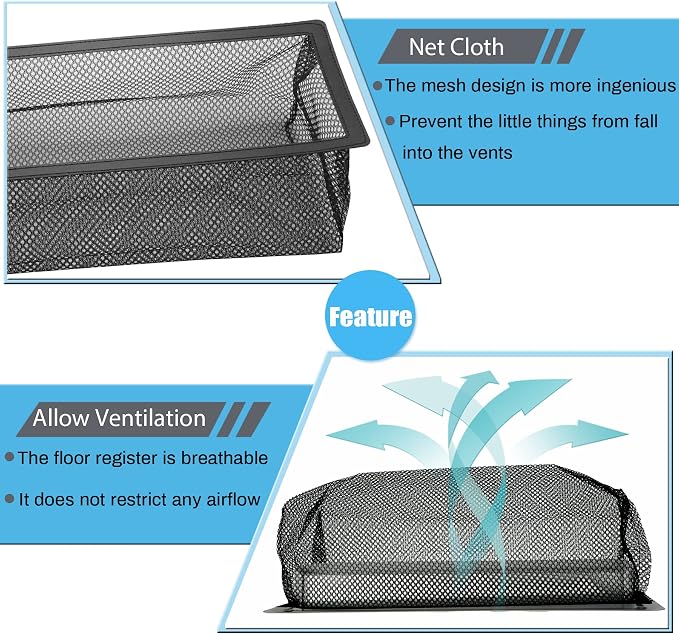 Floor Register Cover Trap, Floor Air Vent Cover Screen - Image 3