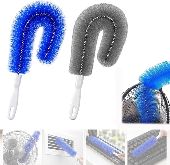 Fan Cleaning Brush, 2027 New Fan Brush, Bendable Microfiber Head, Reusable Dust by Unknown