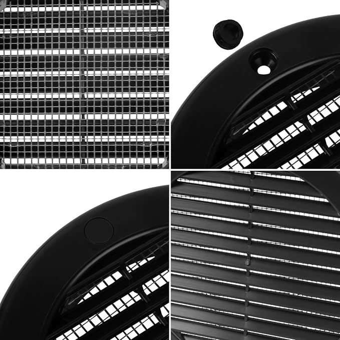 Repa Market 4 Inch Black Round Air Vent Cover - Image 7