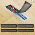 Magnetic Floor Register Vent Covers, 2 x 12 Inch Air Vent Filter Mesh, Sticky by ServetoMakeYourLifeEasier