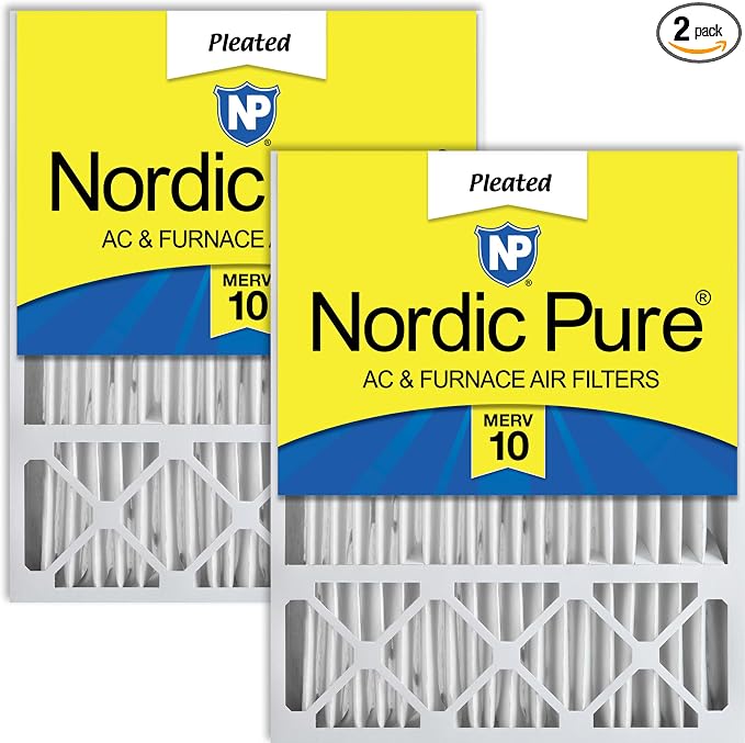 Nordic Pure 20x25x5 Lennox Replacement MERV 10 Air Filters 2 Pack | Actual by NordicPure
