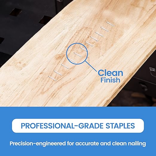 meite Staples for Staple Gun, 3/8 Inch Length Heavy Duty T-50 Staples, - Image 6