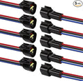 5PCS 3 Pin Waterproof Electrical Connectors, 16 AWG 3 Pin Connector, Male by BFXM