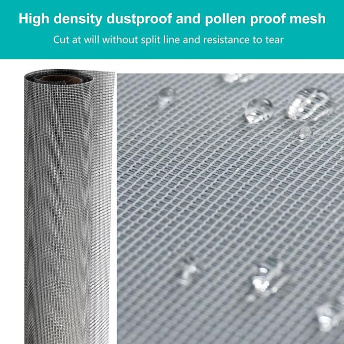 High Density dustproof and Pollen Proof net Window Screen mesh roll Used to - Image 3