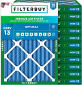 Filterbuy 15x20x2 Air Filter MERV 13 Optimal Smoke & Allergy Defense, by Filterbuy