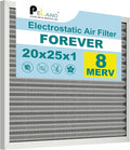 20x25x1 Reusable Air Filter, Electrostatic HVAC Air Filter, Lasts a Lifetime by Pelano