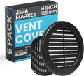Repa Market 4 Inch Black Round Air Vent Cover by RepaMarket