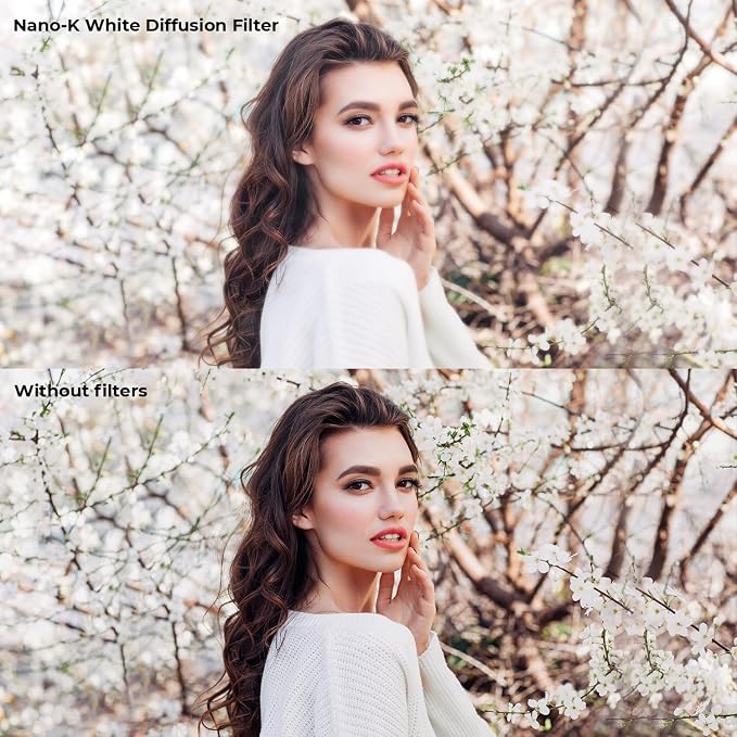 K&F CONCEPT 52mm White Mist 1/4 Filter, 18 Multi-Layer Coatings Dreamy Soft - Image 4