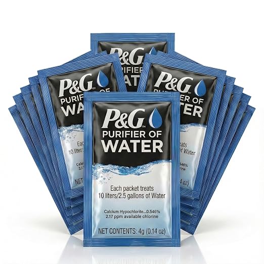 P&G Purifier of Water Portable Water Purifier Packets. Emergency Water Filter by PGPurifierofWater