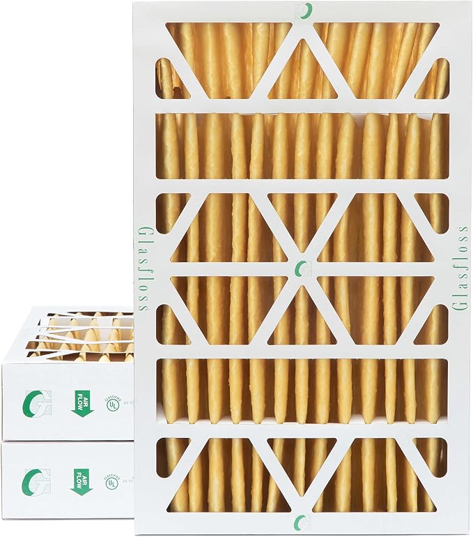 Glasfloss ZL 16x25x4 MERV 11 4" Inch AC Furnace Pleated Air Filters. Box of 3. - Image 2