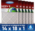 14x18x1 MERV 8 Air Filters 6-Pack – 13.7" x 17.7" x 0.75" – HVAC, AC & Furnace by Unknown