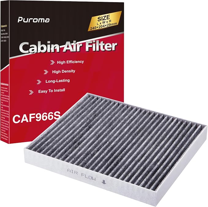Puroma Cabin Air Filter with Activated Carbon, Replacement by Puroma