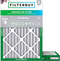 Filterbuy 24x28x2 Air Filter MERV 8 Essential Dust & Allergy Defense, by Filterbuy