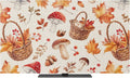 Watercolor Maple Leaves Mushroom Indoor TV Cover, Elastic TV Screen Protector by Unknown