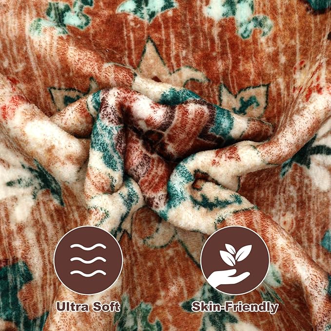 Yamaziot 6x9 Large Area Rug, Non-Slip Washable Boho Vintage Living Room Rug with Rubber Backing, Low Pile Faux Wool Soft Distressed Rug Floor Carpet for Dinning Room, Bedroom