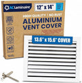 12x14 Aluminum 1-Way Air Vent Cover Wall or Ceiling Register – Multi-Shutter by ACLAMINAIRE