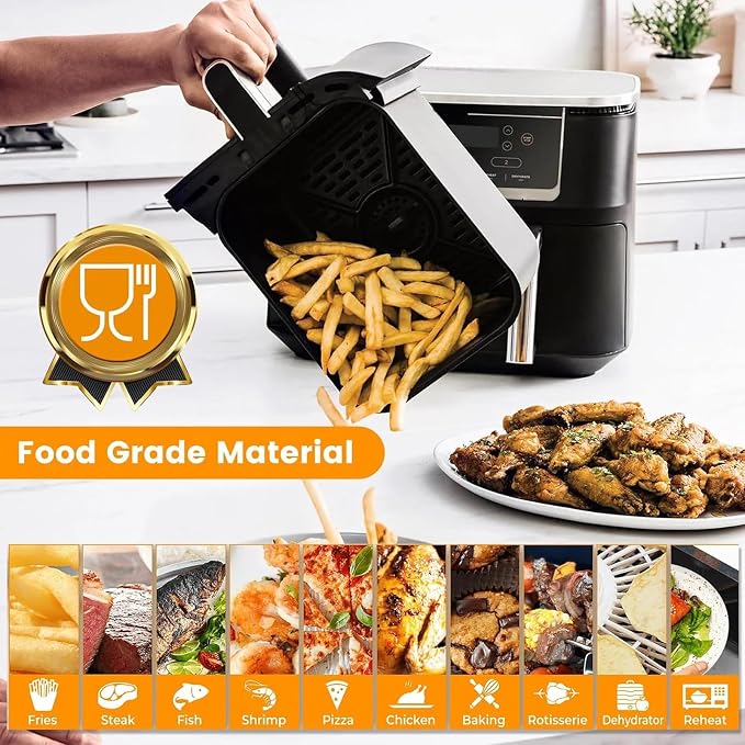Air Fryer Grill Pan for Ninja Foodi DZ401 DZ550 10QT DualZone Air Fryers - Image 7