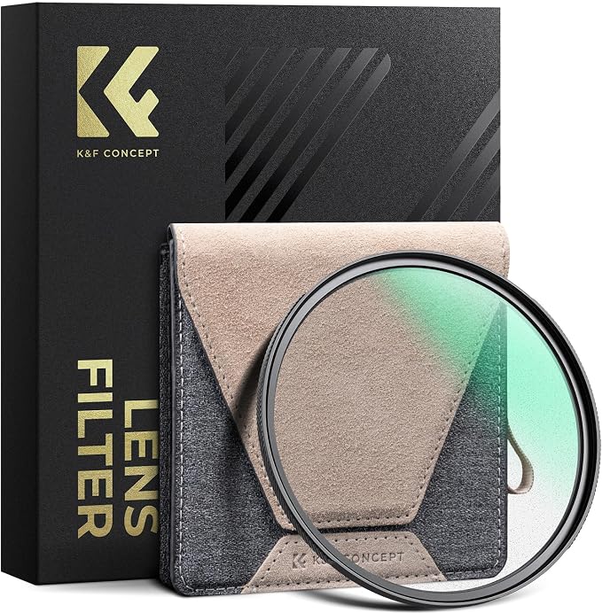 K&F CONCEPT 67mm Black Diffusion 1/8 Filter Mist Cinematic Effect Black by KFCONCEPT