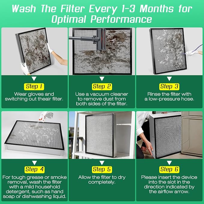 16x20x4 Air Filter, MERV11 Rated Electrostatic Filter, Washable and Reusable - Image 4