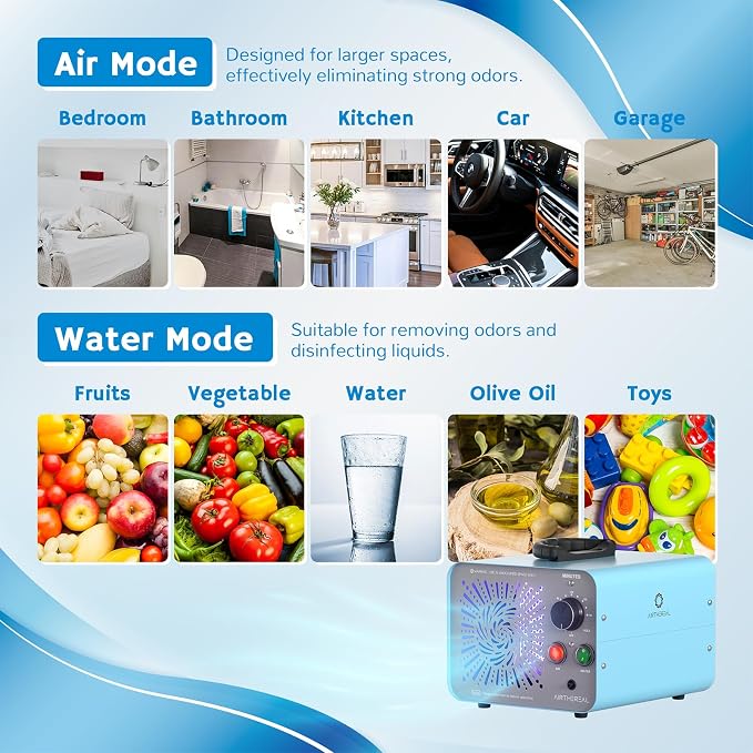 Airthereal Bundle | MA25L Ozone Generator and 4 Tubes and Diffuser Stones - Image 4
