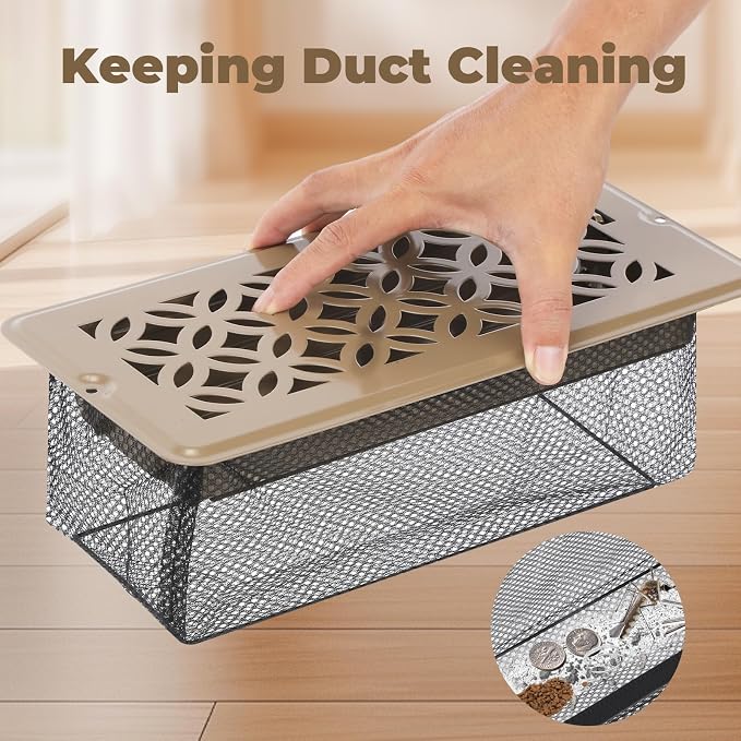 5Pack Floor Vent Screen Net 4''x14'', Floor Air Vent Cover Screen - Image 7