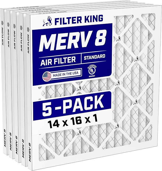 Filter King 14x16x1 Air Filter Dust & Allergy Control AC Furnace Filters by FilterKing