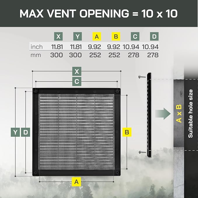 Vent Systems 10" x 10" Inch - Image 2
