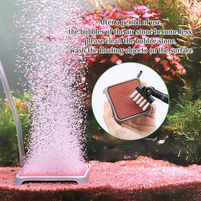 hygger Aquarium Air Stone, 1.65 Inch Nano Air Stone Make Super Tiny Bubble - Image 8