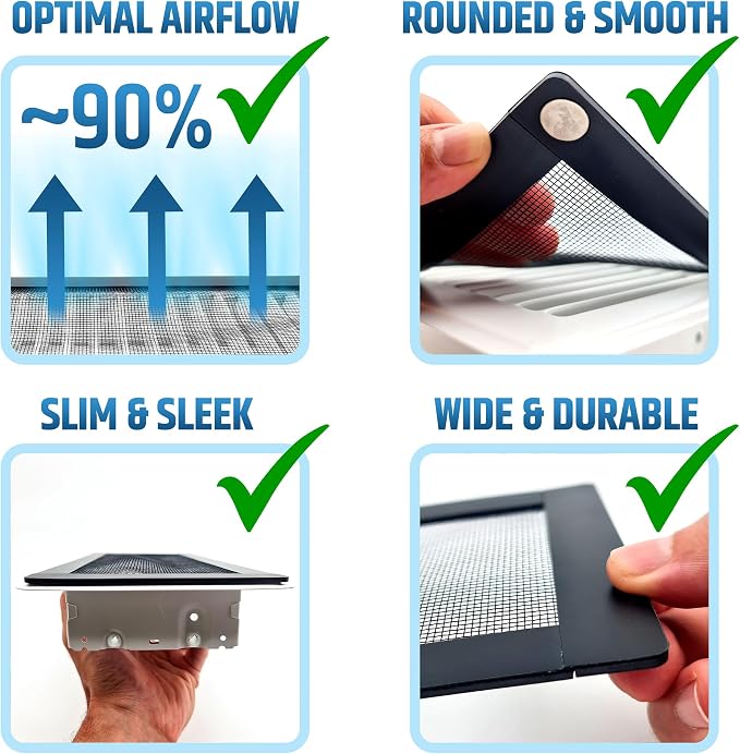 Powerful Magnetic Vent Screen Mesh Covers that Will Never Move or Fall - Image 9