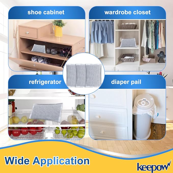 KEEPOW Activated Charcoal Odor Absorber Filter Refills Compatible - Image 6