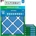 Filterbuy 19.88x21.5x1 Air Filter MERV 13 Optimal Smoke & Allergy Defense by Filterbuy
