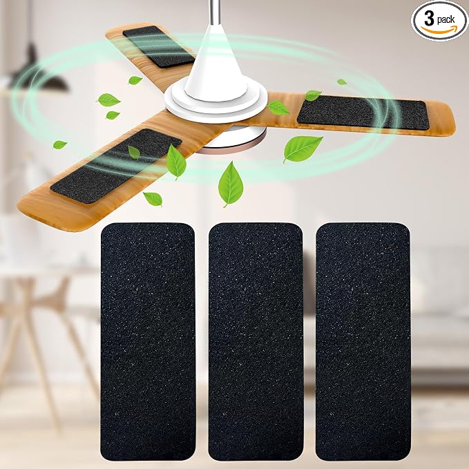 Ceiling Fan Filters for Blades, Easily Sticks Unscented Air Filters for Common by Demiwise