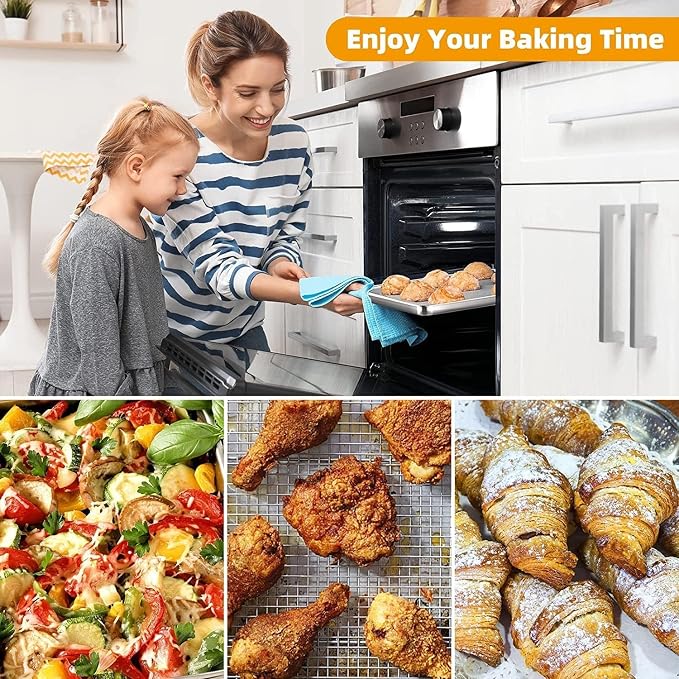 Air Fryer Basket for Oven, OPENICE 15.3" x 11.0" Large Air Fryer Tray and Pan - Image 8